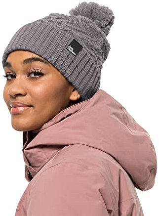 Jack Wolfskin Damen Lorelei W Beanie Mütze, seagull, Einheitsgröße EU