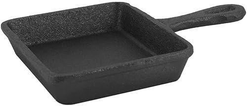 Sarten para Tortitas Induccion Mini Sartenes De Freír Antiadherente, Rectángulo De Hierro Fundido Pan Panqueque Pan Tortilla De Tortilla Cocina Cocina Utensilios De Cocina Negro
