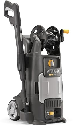 STIGA HPS 235 R Hidrolimpiadora eléctrica, 1800 W, 135 bar, 440 l/h - Manguera Supersoft 6 m, carrete integrado - Limpieza de jardín, vehículos y superficies exteriores