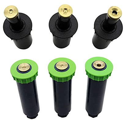 LRJSKWZC Garden Lawn Sprinkler Irrigation System 1/2 Inch Internal Thread 90 180 360 Degree Landscaping Pop-up Sprinkler Garden Water Irrigation Gear Driven Nozzle 1 (Color : 180 degree)