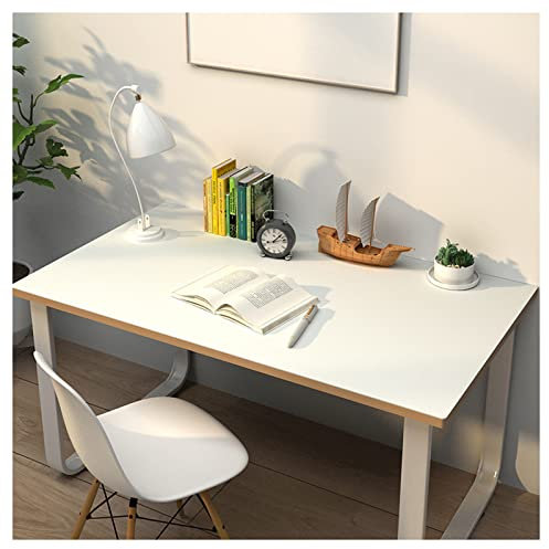 Leder Schreibtischunterlage Büro Tischmausunterlage PU-Leder-Schreibtischmatte Tischauflage Schreibtisch Leder Tischschutzmatte Tischunterlage Leder Esstisch Abwaschbar Tisc(Size:60*100cm,Color:Weiß)