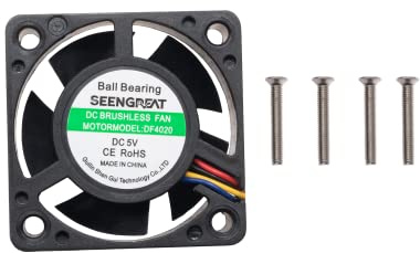 XICOOLEE DC5V Cooling Fan for Jetson Nano, 40mm, PWM Adjustable Speed, 7500 RPM, 0.20m/min Airflow, 4-Pin Connector, Compatible with Single-Board Computer & Embedded System