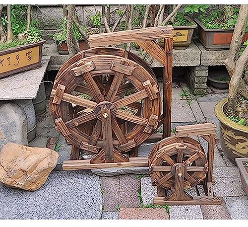 Fontaine De Roue À Aubes Décoration Fontaine À Roue À Eau En Bois De Roue À Aubes Fontaines De L'eau Cascade Pompe À Eau Fontaine De Fontaine En Bois Puit Décoration De Jardin ( Size : 11inch/30cm )