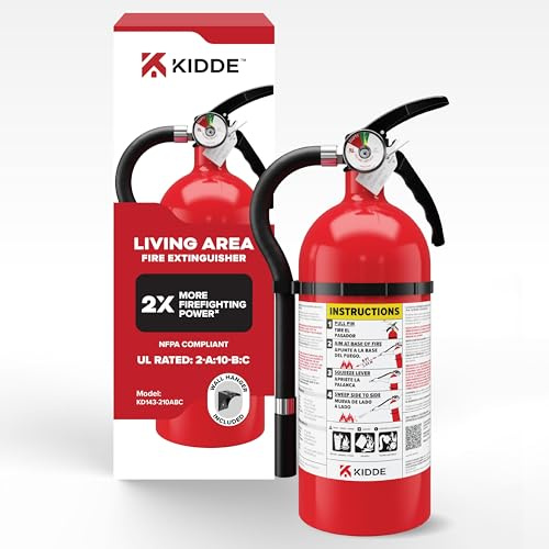 Kidde Fire Extinguisher for Home, Residential and Living Area Use, 2A10BC