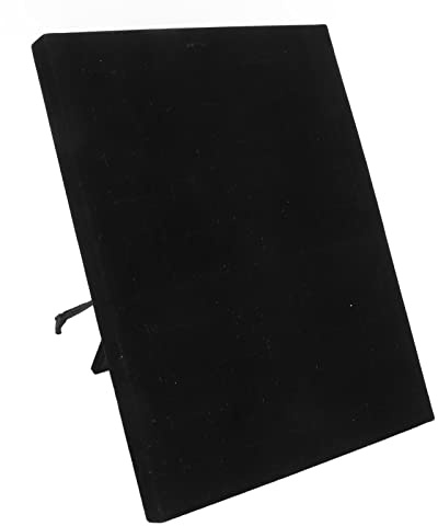 UPQRSG Présentoir pour Bagues, 50 Emplacements pour Bagues en Velours Doux Noir, Support pour Organisateur de Bijoux, Organisateur de Porte Boucles d'oreilles pour Vendre des Bagues