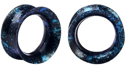 Longbeauty 2 Pcs Extra Weich Silikon Ohr Tunnel Plug Piercing Schmuck 3-25mm