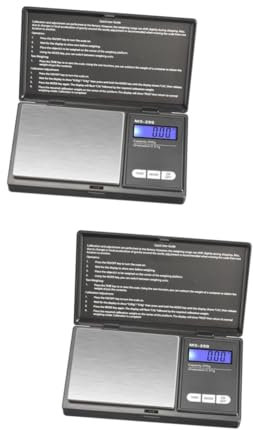 MAGICLULU 2St Vorhangfaltenband digitale Schmuckwaage 0,1g Schmuckwaage 0. 1g Tasche für Schmuckwaagen Digitale Schmuckwaage 0,1 Gramm Präzisionswaage Anzahl Schmuck Waage