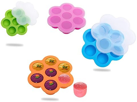 FUNOMOCYA Aufbewahrungsbehälter Für Lebensmittel Für Babys Silikonformen Ablagefach Für Lebensmittel Gefrierfach Baby Eiswürfelschale Reusable Storage Container