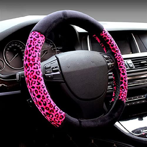 Lenkradabdeckung 7 Farben Fell Niedliche Lenkradbezüge Für Mädchen, Größe 38 cm Passend Für Die Meisten Auto-Stylings Winterwarm Lenkradhüllen (Farbe : 2)