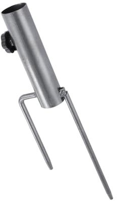 VADO VLTRA Soporte para sombrilla con estaca de tierra, anclaje resistente para sombrilla de playa, soporte estable para sombrilla de césped, anclaje de acero completo, base de sombrilla de jardín