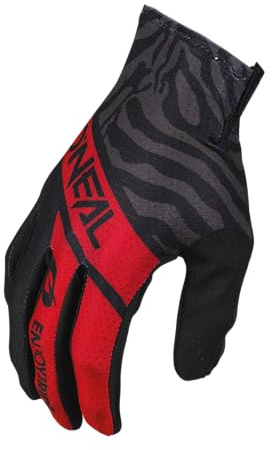 O'NEAL Guantes de Hombre Matrix, Shocker, Negro/Rojo, Talla 8
