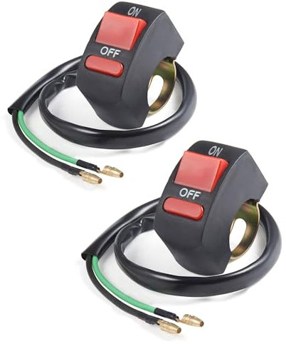 Flaconi 2 PCS Interruptor de Luces Antiniebla para Manillar