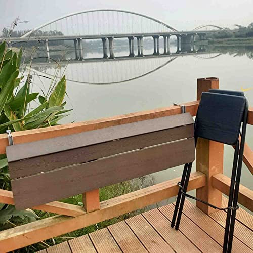 Höhenverstellbarer Balkontisch Hängender Bartisch für Geländer Outdoor Beistelltische Schwebende Regale Klapptisch Wandmontage Schreibtisch Kleine Räume Decktisch
