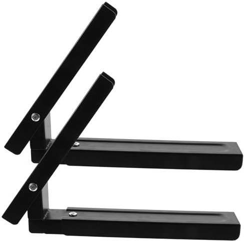 HOMSFOU 2pezzi Kit Di Montaggio Per Microonde Da Staffe Da Parete Per Microonde Supporto in Acciaio Inox Sottopensile Montaggio Facile e Resistente