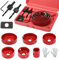 Kigniote Lochbohrer Set,11 Stück Lochsäge Set mit 6 Lochsäge 22/54/64/76/89/102mm Lochbohrer Holz Lochsägen Set Ideal zum Bohren von Weichmetall Holz PVC Platte und Kunststoffplatte