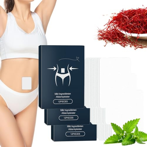 Trim Patch 36 PCS Trimpatch S_l_imming Patches,Natural Ingredients Patchs for Belly Button,Magnetic Patches,Belly Moisturizing Stickers,Natural Ingredients for Women,Gentle and Safe,Gentle(3 Box)