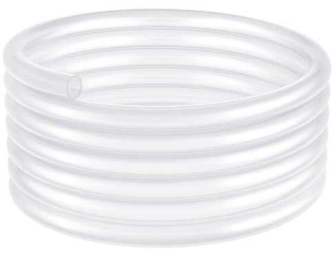 ANOMM 5m Tuyau Transparent en PVC, 8mm ID x 11mm OD | Tube Plastique Transparent, Tube en Plastique Flexible de Qualité Alimentaire, pour le Transfert d'Eau, d'Huile et d'Air