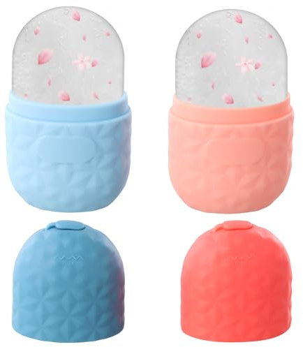 Culinavog Ice Roller rullo di ghiaccio facciale, Ice Rullo Ghiaccio Massaggiatore Viso, Massage Ice Ball Skin Care Tool, Alleviare Gonfiore Viso Occhi Dispositivo di Bellezza Antirughe