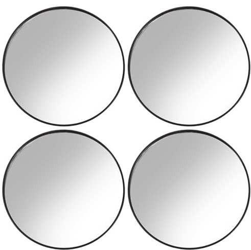 Didiseaon 5X Magnifying Round Makeup Mirrors with Suction Cup, 4 Pack