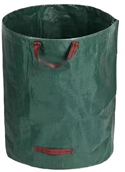 Bolsa de basura de jardín de gran capacidad de 500 L, reutilizable, impermeable, bolsa de basura para almacenamiento de hojas de patio (200 L)