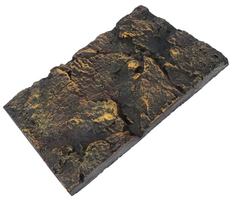 DECOMELODY Reptilien Terrarium Hintergrundplatte PU Material Dekorative Schildkröten Gehege Rückwand Zuschneidbar und Einfach zu Montieren