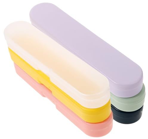 SOIMISS Portable Storage Box Plastic Organizer for Small Accessories Ear Scoops Cutlery Toothbrush Sturdy PP Material Multipurpose