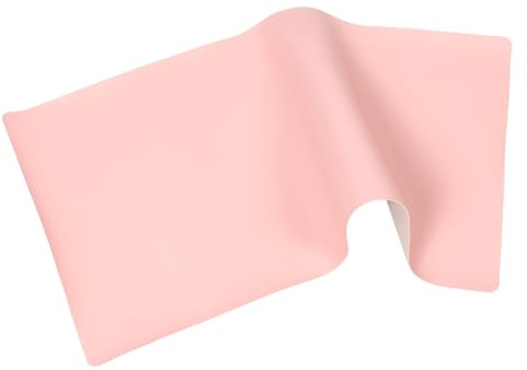 GALPADA Kosmetikmatte Schminktischunterlage 40x80cm Rosa Weich Wasserabweisend Komfortabler Schutz für Nageltische und Schreibtische