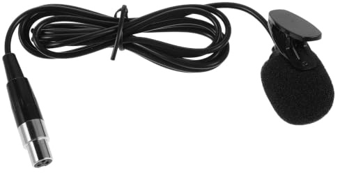 ibasenice Microfono lavalier cablato con clip e connettore XLR femmina a 3 pin, microfono a condensatore unidirezionale da 59 pollici per lezioni, performance, aule e registrazioni video.