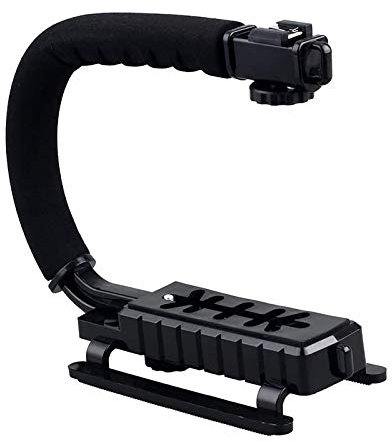 stabilisateur Handheld, Action Vidéo Poignée Grip avec Sabot de Montage pour Canon Nikon Sony Panasonic Pentax Olympus caméscope Appareil Photo Reflex numérique
