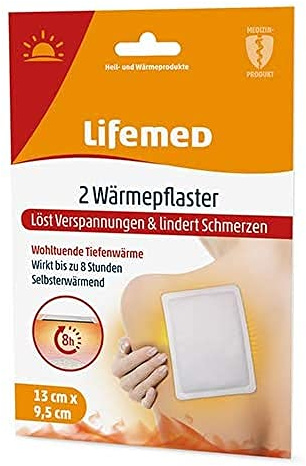 Lifemed 2 Wärmepflaster 13 x 9,5 cm - 3er Pack mit 6 Pflastern | Selbsterwärmend · wohltuende Tiefenwärme bis zu 8 Std. · für Rücken, Nacken & Schultern · ohne Arzneimittelwirkstoff