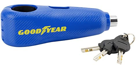 Goodyear Antifurto per la Leva della Moto con Allarme 120dB Blue