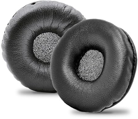 Cuscinetti Cuffie 90mm, QeeFop 1 Paio 90mm Cuscinetti Compatibile con Sony Philips ATH Sennheiser (Nero)