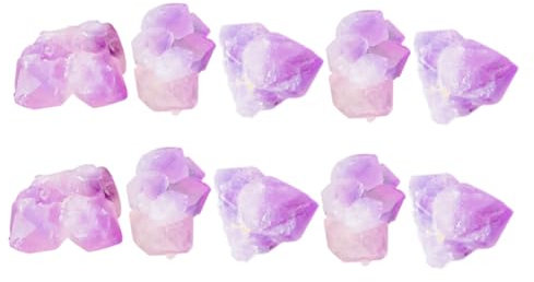 Cabilock Aromatherapie-diffusorstein Natürliche Kristallverzierung Feng-Shui Energie Meteorit Edelstein Amethyst Kristall Steine Kristall Healing Steine Probe Dekor Blumenstein Yoga Violett