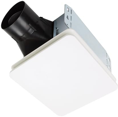 Broan-NuTone Bathroom Exhaust Fan – Easy Retrofit Without Attic Access, Ultra Quiet 0.9 Sones, Effective Ventilation at 60 CFM ENERGY STAR Certified Moisture and Odor Control