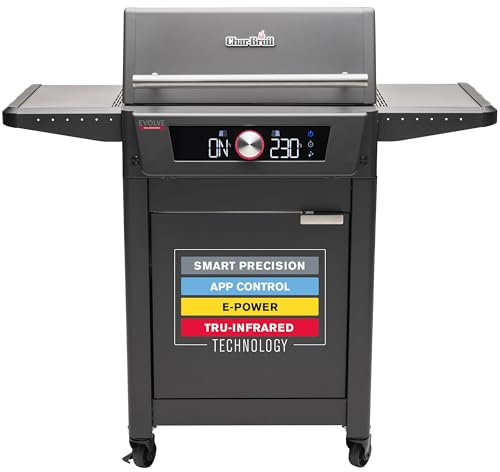 Char-Broil Evolve Electric E-Power Grill, 90°C-370°C, APP Control, Cleaning Function