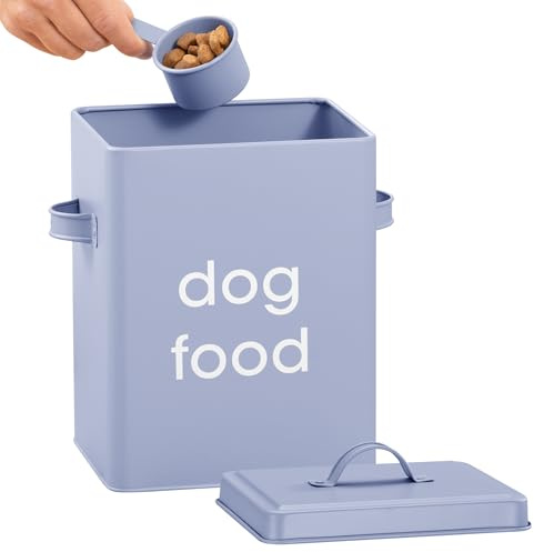 Navaris - Contenedor para croquetas (23,4 x 18 x 15,5 cm, contenedor de 5,9 L, para piensos