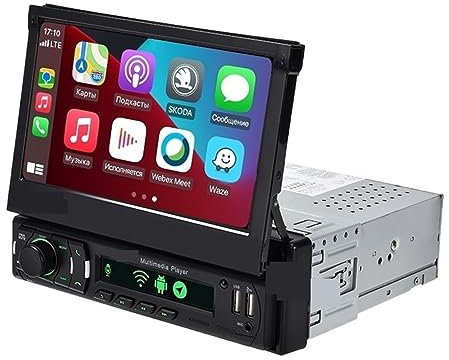 MZZYG Navegación por satélite Pantalla Empotrada Radio De Coche Navegación De Coche Reproductor De Vídeo Multimedia(A GPS-Carpla-1-16G-C)