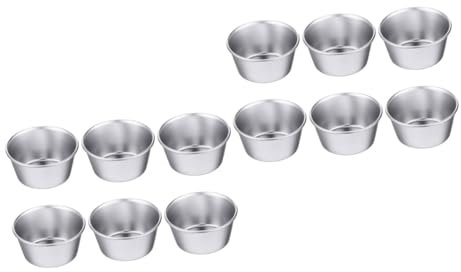 OKUMEYR 12pcs Baking Steel Muffin Cake Molds Giant Cupcake Loaf Tins for Baking Cake Molds Muffin for
