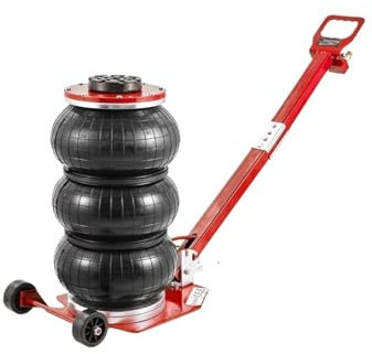 CQJJXKYC hebebühne Auto Pneumatischer Wagenheber, 3 Tonnen/5 Tonnen, dreifacher Beutel-Luftheber, Schnellhub, robuste Auto-Reparaturwagenheber Wagenheber(5T Adjustable B)