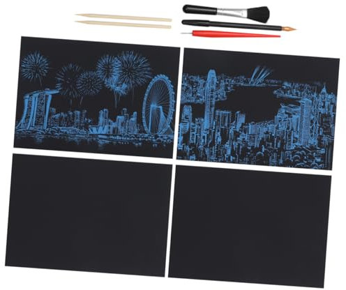 UPKOCH 7stücke Teiliges Bunte Urban Scratch Painting Toys Mit -sticks Goldstift Schaber - Für Und Familie