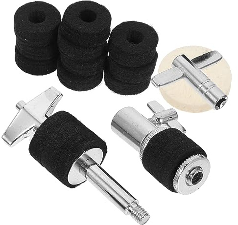 Toyvian Schlagzeugteil Hi-hat-kupplung Becken-filzscheiben Und Trommel-schlüssel Für Percussion-instrumente Ersatz-zubehör Zum Schützen Und Einstellen