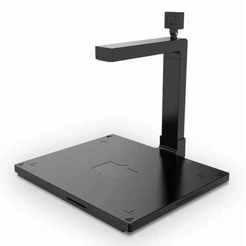 YHJLZNA Scanner de Livres et de Documents,Scanner de Documents Intelligent de 12 mégapixels,Caméra de Documents Portable OCR pour Le Bureau de Cours à Distance et l'éducation,Compatible avec Windows