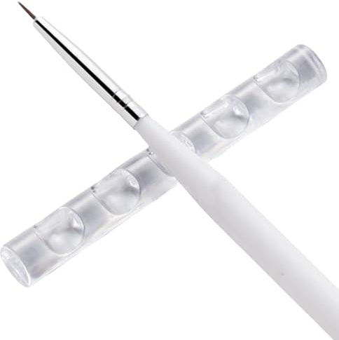 Soporte para brochas de uñas, soporte para brochas de 5 rejillas, organizador de herramientas de tallado de uñas, organizador de maquillaje para sostener manualidades, manicura, tallar, lápices y