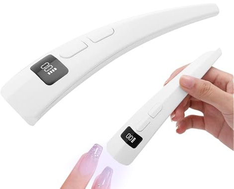Lampada UV per unghie,Torcia portatile con display LCD lampada per unghie | Strumenti per pedicure di bellezza per salone di casa, per principianti ed avanzati