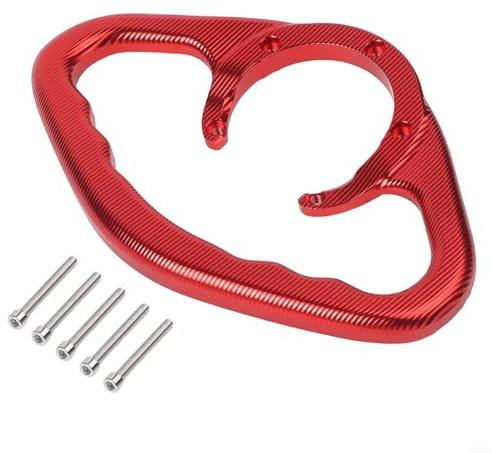 Volakebeing Impugnatura per serbatoio moto, supporto di sicurezza per passeggero, in alluminio, per moto sportive, per migliorare la stabilità del serbatoio del carburante (rosso)