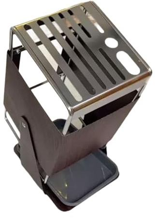 DimyFew Bloque para Cuchillos Portacuchillos Moderno Organizador Giratorio Soporte de Utensilios con Base Estable Y Ranuras para Tijeras Adecuado para Un Amb, Grano de Madera, Individual