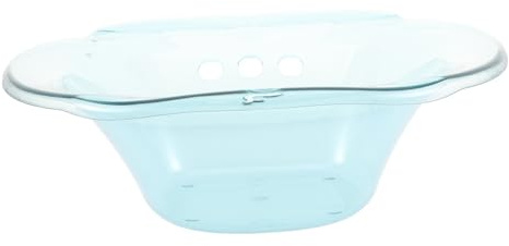 Homoyoyo Sitzbadewanne Toilette Ergonomisch Breit mit Überlaufloch Sitzbad Schüssel für Erwachsene Frauen Männer Komfortable Hygienische Pflege für Hämorrhoiden und Postpartale Betreuung
