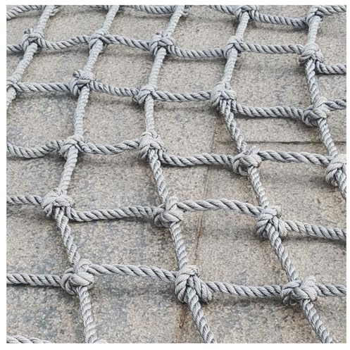 Seilnetz Klettern Anti-Wear Nylon Klettern Erwachsene Kletternetz Rock Spielplatz Baumnetz Outdoor-Netze Für Mesh Indoor Woven Rope Outdoor Net Decking Rope Net(10mm-14cm,1X5m/3.3X16.4ft)