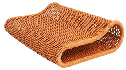 NihaoWXM Sauna Kopfstütze Holz Saunakissenzubehör, wasserdicht, gebogenes Design, künstliches Rattan, gewebt for Saunaräume, Zuhause, Sommer, Haushalt, SPA, Dampf