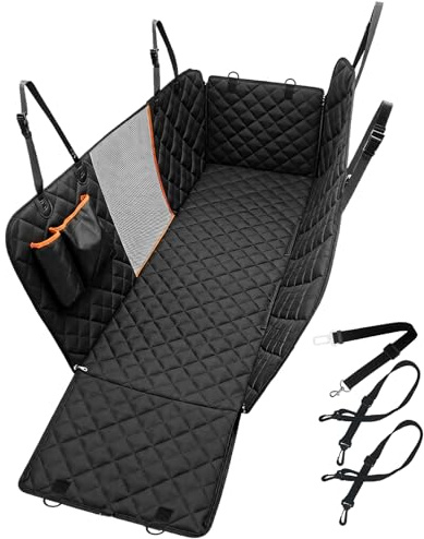 Zencantorous Hundedecke Auto Rückbank, Autoschondecke Hund Rücksitz | 135x44x36cm, Hundedecke für Auto Rückbank, Hunde Autodecke, mit Seitenschutz und Sichtfenster, für Autos und Kleine SUV
